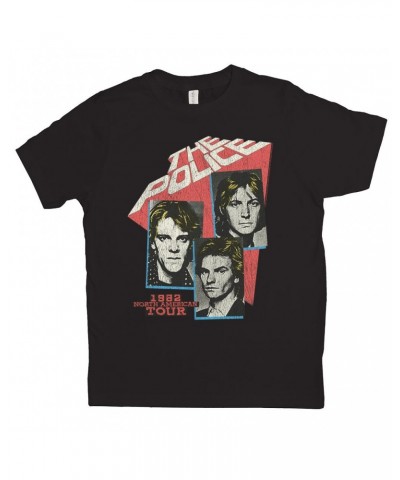 The Police Kids T-Shirt | 1982 North American Tour Distressed Kids Shirt $11.48 Kids