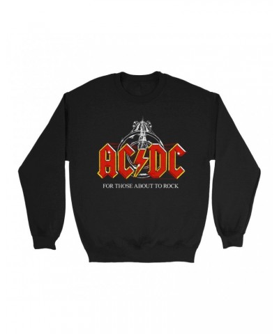 AC/DC Sweatshirt | For Those About To Rock Cannon Shot Distressed Sweatshirt $16.78 Sweatshirts