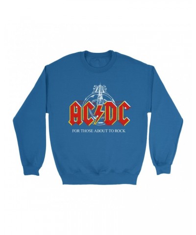 AC/DC Sweatshirt | For Those About To Rock Cannon Shot Distressed Sweatshirt $16.78 Sweatshirts