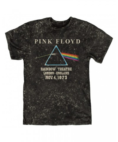 Pink Floyd T-shirt | Rainbow Theatre 1973 Distressed Mineral Wash Shirt $13.18 Shirts