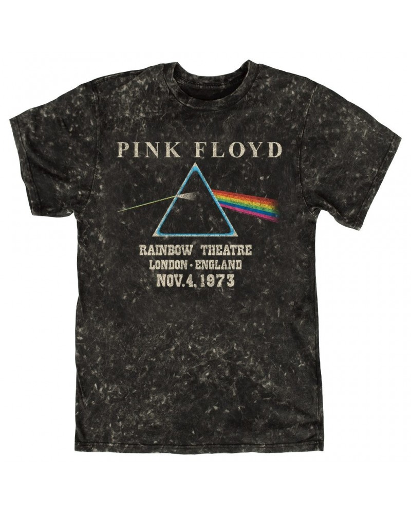 Pink Floyd T-shirt | Rainbow Theatre 1973 Distressed Mineral Wash Shirt $13.18 Shirts