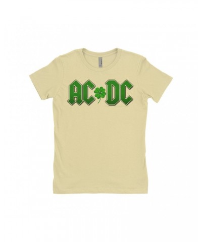 AC/DC Ladies' Boyfriend T-Shirt | Clover Logo Shirt $9.48 Shirts