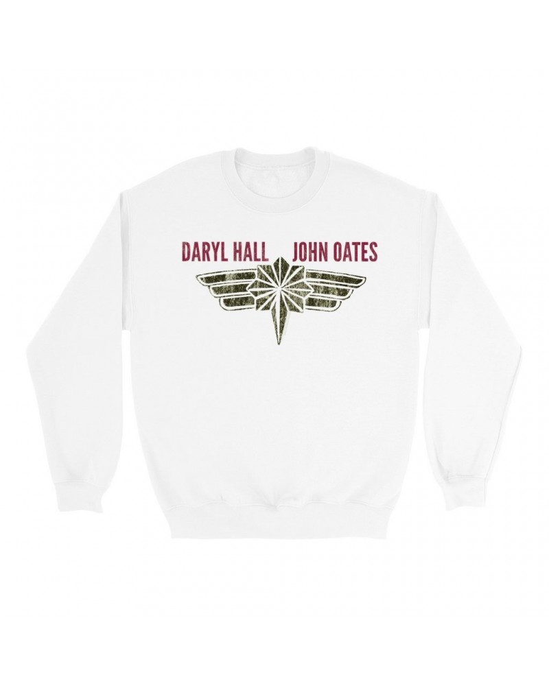 Daryl Hall & John Oates Sweatshirt | 2020 Tour Badge Sweatshirt $15.73 Sweatshirts