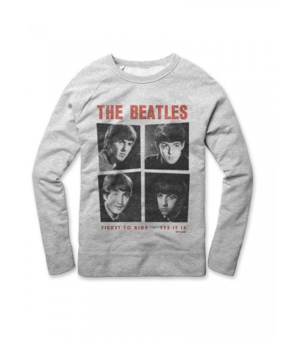 The Beatles Ticket To Ride / Yes It Is Crewneck Sweatshirt $18.70 Sweatshirts