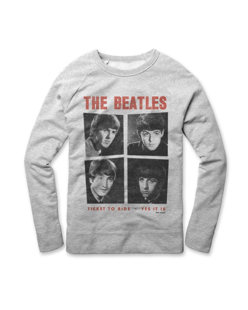 The Beatles Ticket To Ride / Yes It Is Crewneck Sweatshirt $18.70 Sweatshirts