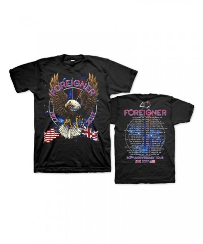 Foreigner 40th Anniversary Tour Tee w/ dateback $11.55 Shirts