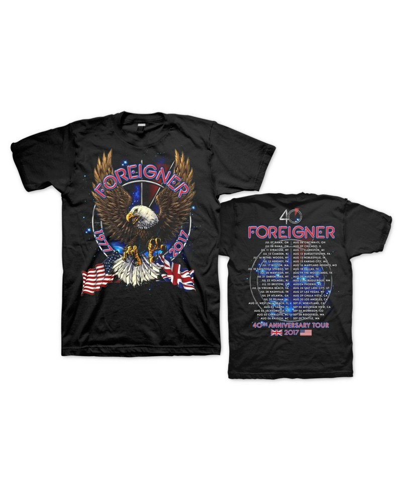 Foreigner 40th Anniversary Tour Tee w/ dateback $11.55 Shirts