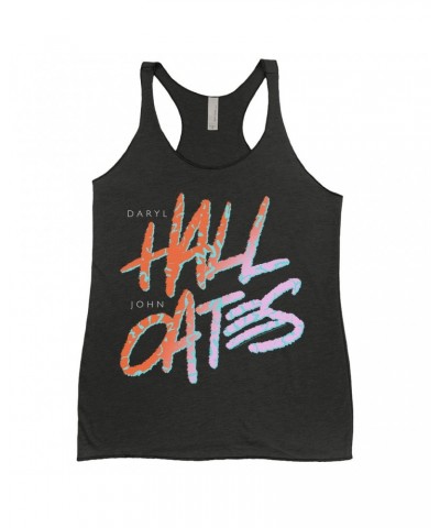 Daryl Hall & John Oates Ladies' Tank Top | Retro Graffiti Logo Shirt $12.45 Shirts