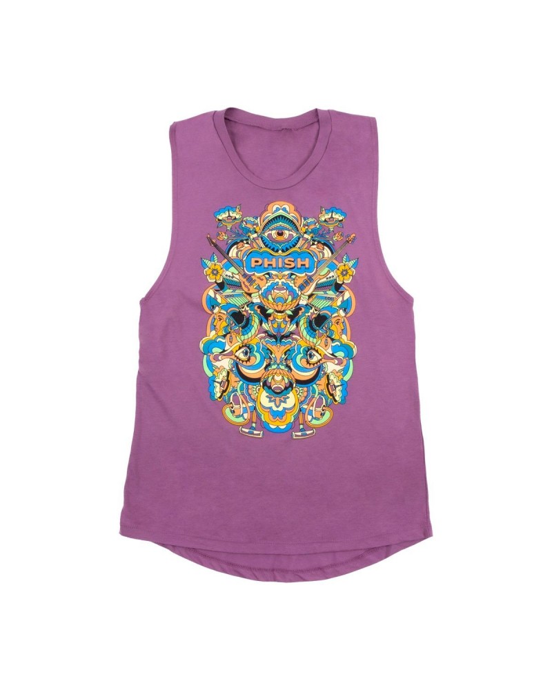 Phish Women’s Visible Muscle Tank on Shiraz $5.61 Shirts