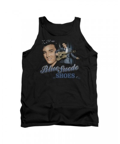 Elvis Presley Tank Top | BLUE SUEDE SHOES Sleeveless Shirt $5.40 Shirts