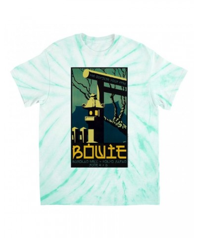 David Bowie T-Shirt | Busokan Hall Tokyo Japan Concert Poster Tie Dye Shirt $11.05 Shirts