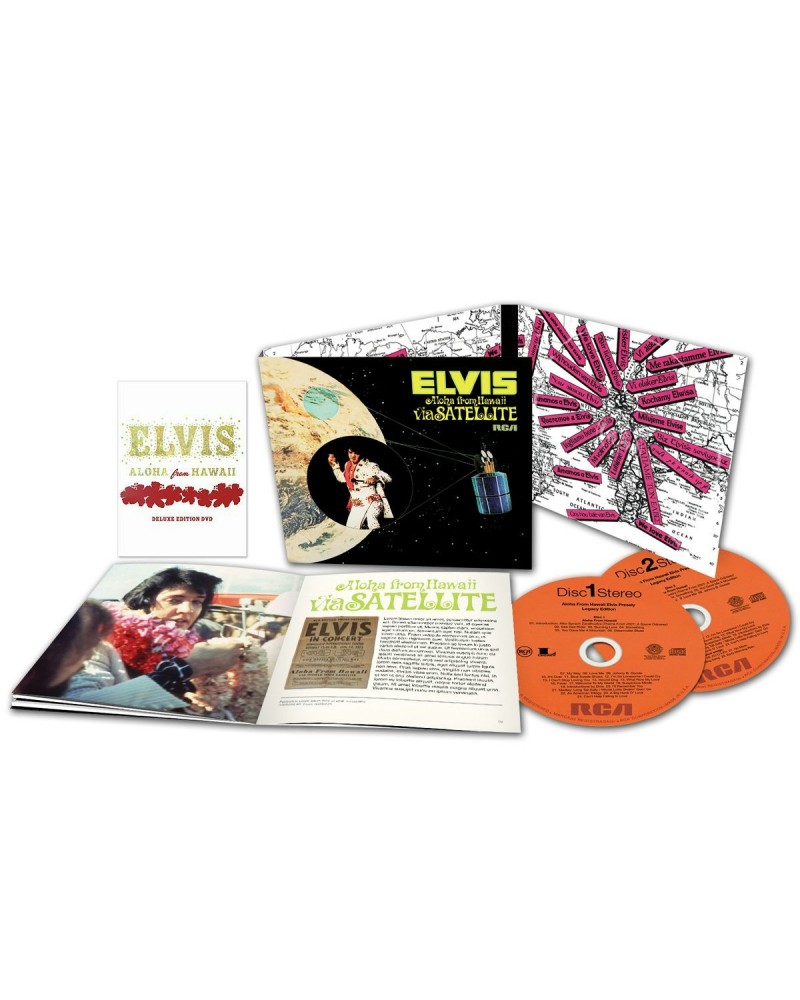 Elvis Presley Aloha From Hawaii Legacy CD & Deluxe Edition DVD $17.38 CD