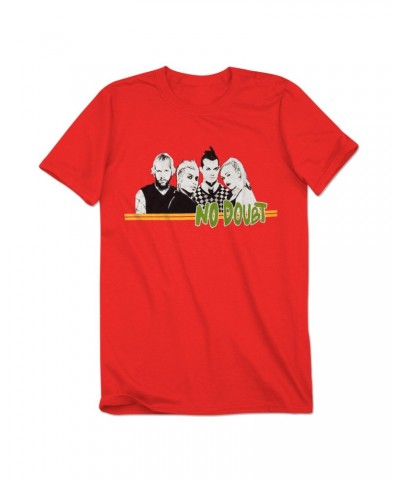 No Doubt Red Stripe Men's T-Shirt $6.30 Shirts