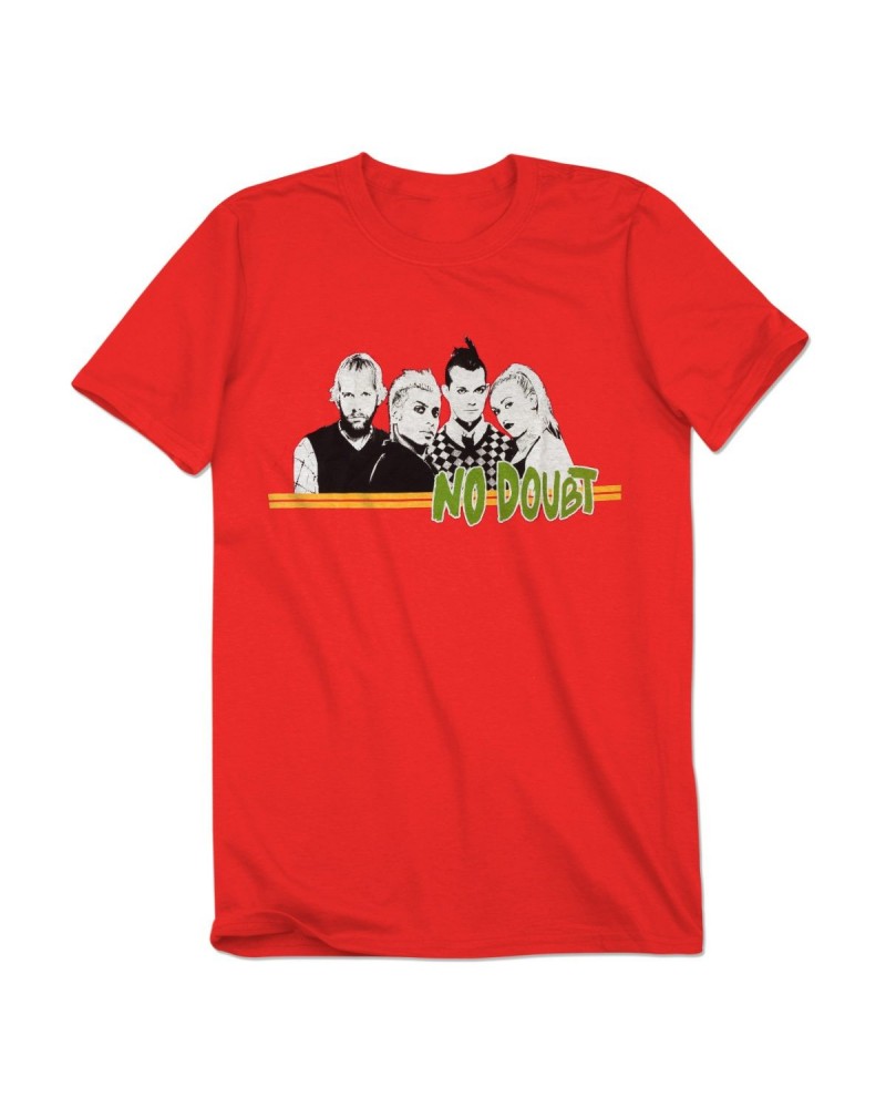 No Doubt Red Stripe Men's T-Shirt $6.30 Shirts