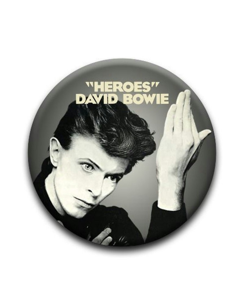 David Bowie Heroes 1 1/4" Rd. Button $0.60 Accessories