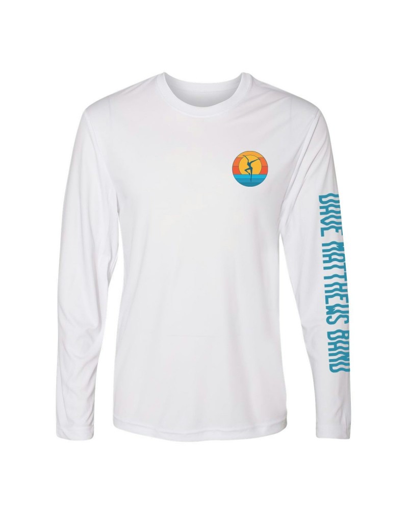 Dave Matthews Band Firedancer Long Sleeve Sun Shirt White $19.20 Shirts