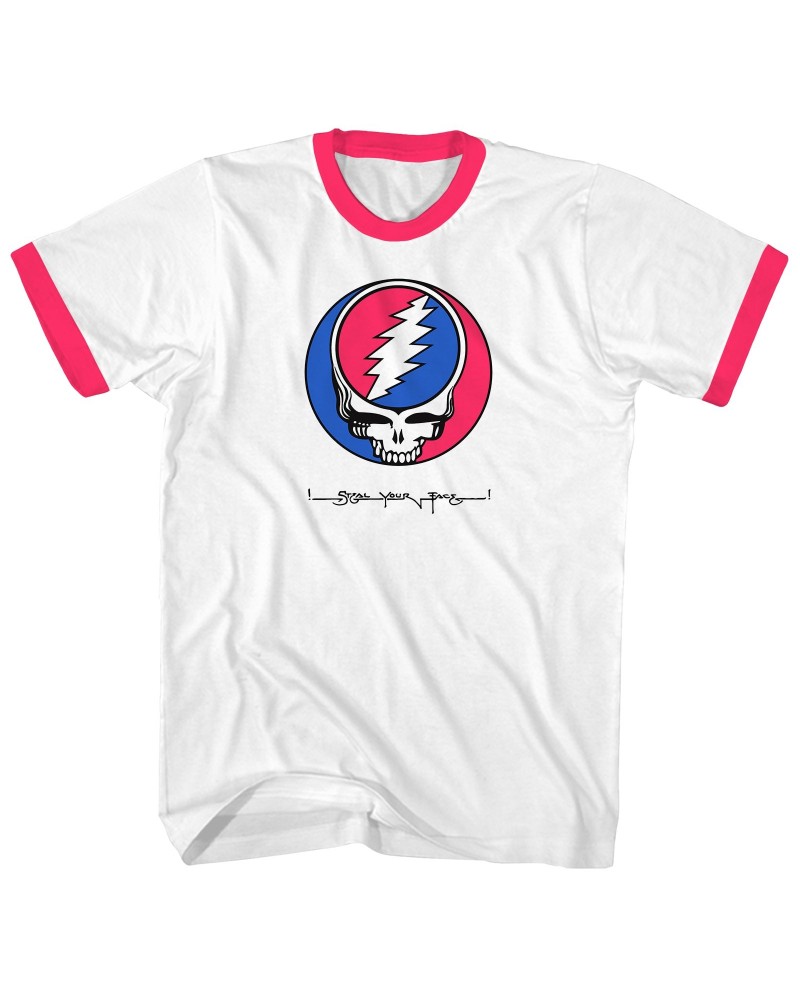 Grateful Dead T-Shirt | Steal Your Face Ringer T-Shirt $3.59 Shirts