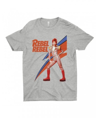 David Bowie T-Shirt | Rebel Rebel Aladdin Sane Image Shirt $9.73 Shirts