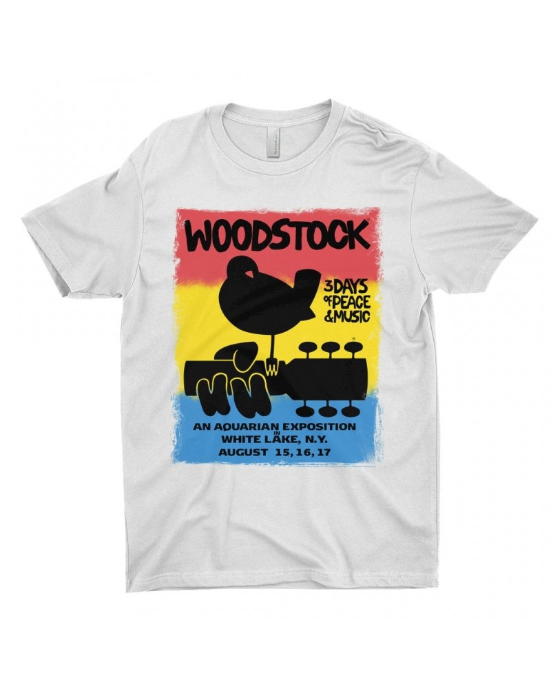 Woodstock T-Shirt | Colorful Ombre Festival Poster Image Shirt $8.23 Shirts