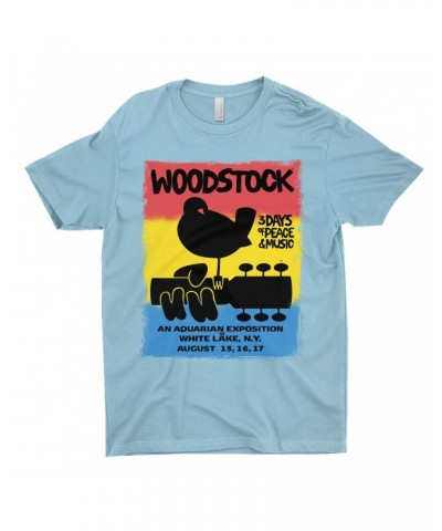 Woodstock T-Shirt | Colorful Ombre Festival Poster Image Shirt $8.23 Shirts