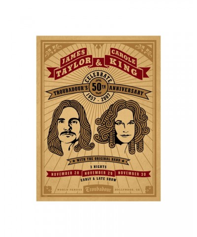 Carole King Troubadour 50th Anniversary (Poster) $18.00 Decor