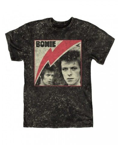 David Bowie T-shirt | Fierce 1972 Collage Distressed Mineral Wash Shirt $8.00 Shirts