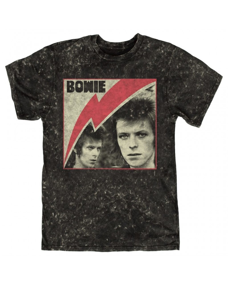 David Bowie T-shirt | Fierce 1972 Collage Distressed Mineral Wash Shirt $8.00 Shirts