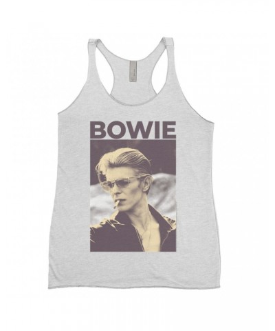 David Bowie Ladies' Tank Top | The Man Who Fell To Earth Sepia Photo Shirt $12.45 Shirts