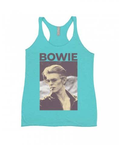 David Bowie Ladies' Tank Top | The Man Who Fell To Earth Sepia Photo Shirt $12.45 Shirts