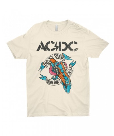 AC/DC T-Shirt | Colorful Dirty Deeds Done Dirt Cheap Tattoo Distressed Shirt $11.73 Shirts