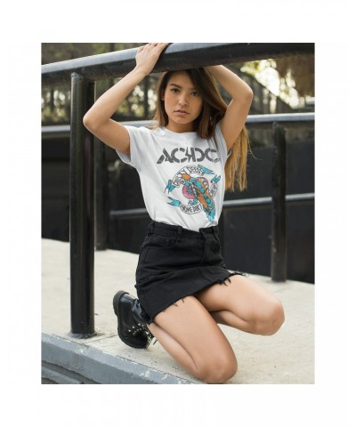 AC/DC T-Shirt | Colorful Dirty Deeds Done Dirt Cheap Tattoo Distressed Shirt $11.73 Shirts