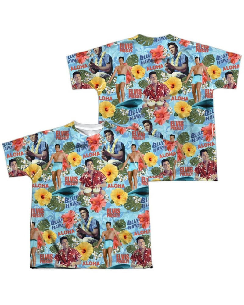 Elvis Presley Youth Shirt | SURF'S UP (FRONT/BACK PRINT) Sublimated Tee $8.61 Kids