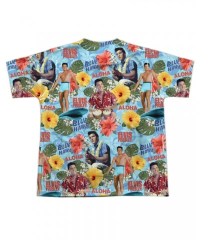 Elvis Presley Youth Shirt | SURF'S UP (FRONT/BACK PRINT) Sublimated Tee $8.61 Kids