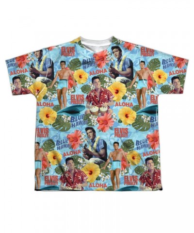 Elvis Presley Youth Shirt | SURF'S UP (FRONT/BACK PRINT) Sublimated Tee $8.61 Kids