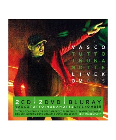 Vasco Rossi TUTTO IN UNA NOTTE LIVE KOM CD $15.43 CD