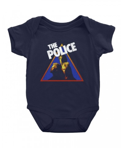 The Police Baby Short Sleeve Bodysuit | Retro Zenyatta Mondatta Image Distressed Bodysuit $9.58 Kids