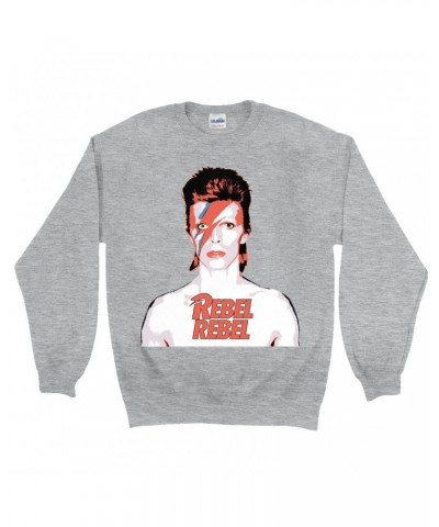 David Bowie Sweatshirt | Bowie Ziggy Played Guitar Sweatshirt $15.73 Sweatshirts