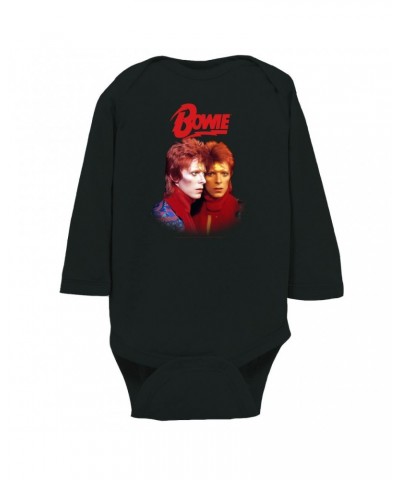 David Bowie Long Sleeve Bodysuit | Bowie New York City Bodysuit $12.72 Shirts