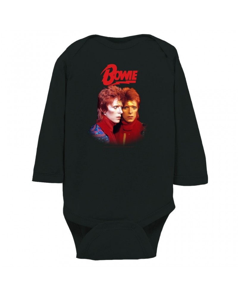 David Bowie Long Sleeve Bodysuit | Bowie New York City Bodysuit $12.72 Shirts