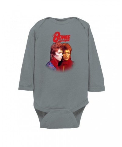 David Bowie Long Sleeve Bodysuit | Bowie New York City Bodysuit $12.72 Shirts