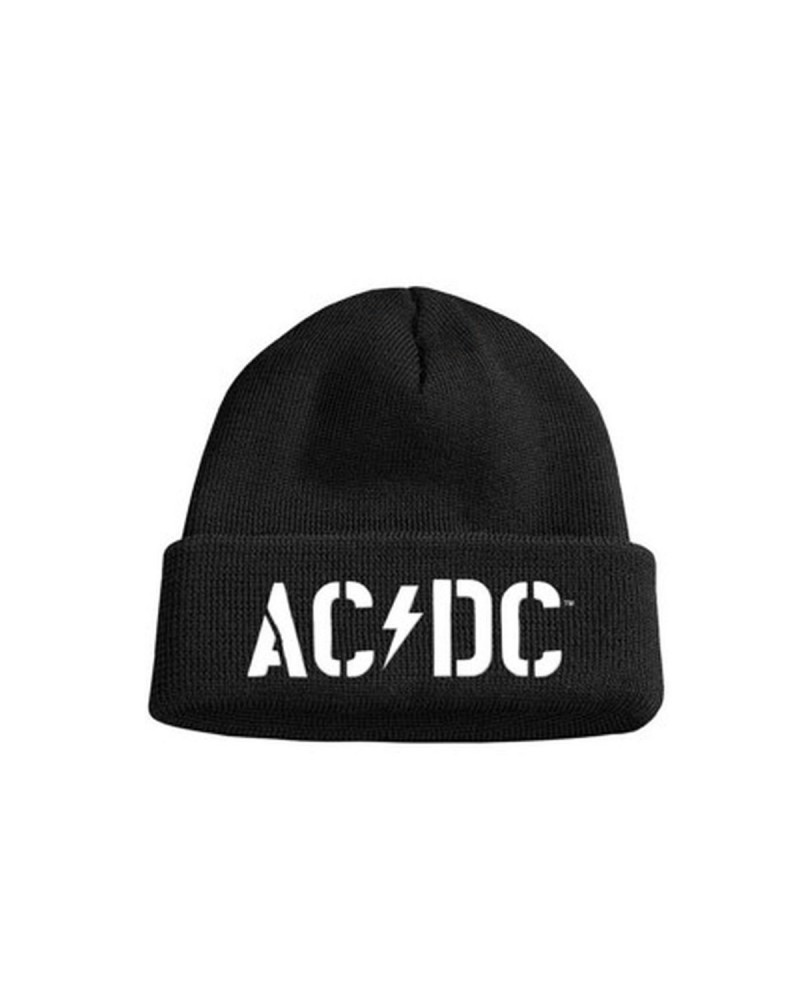 AC/DC PWR UP White Logo Beanie $12.25 Hats