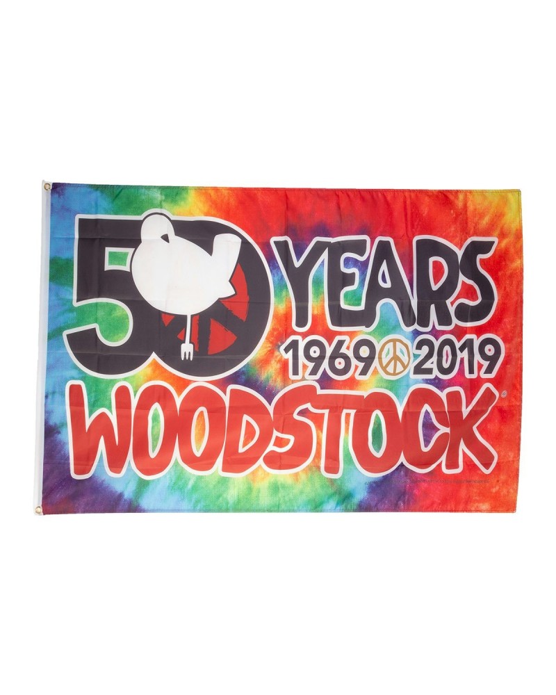 Woodstock 50th Anniversary Flag $19.60 Decor