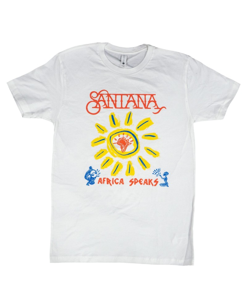 Santana White Africa Speaks Unisex Tee $10.50 Shirts