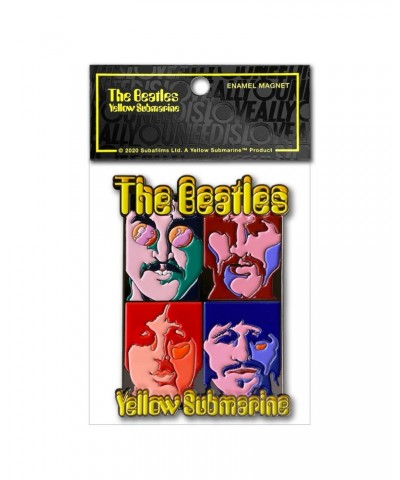 The Beatles Sea Of Science Portraits & Text 3D Enamel Magnet $11.50 Decor