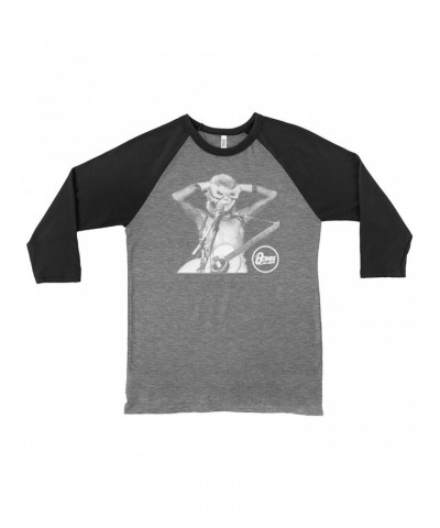 David Bowie 3/4 Sleeve Baseball Tee | Hand Glasses In Concert Shirt $13.48 Shirts