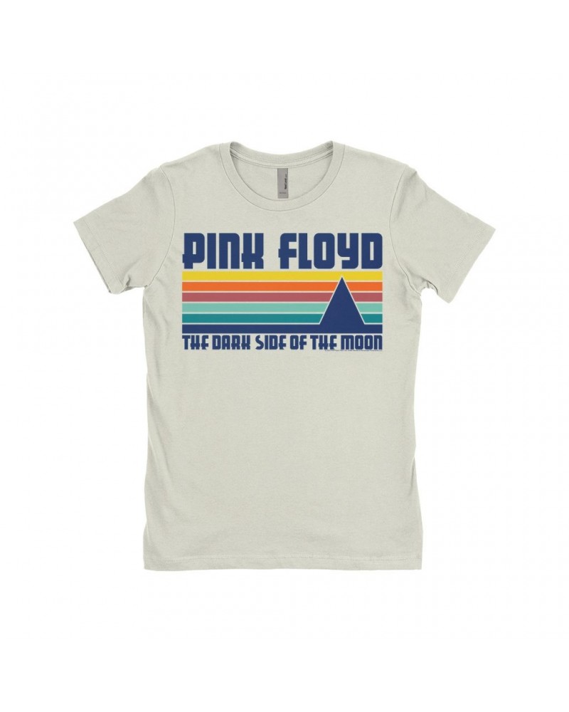 Pink Floyd Ladies' Boyfriend T-Shirt | Retro Modern Dark Side Of The Moon Shirt $7.49 Shirts