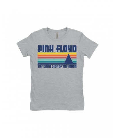 Pink Floyd Ladies' Boyfriend T-Shirt | Retro Modern Dark Side Of The Moon Shirt $7.49 Shirts