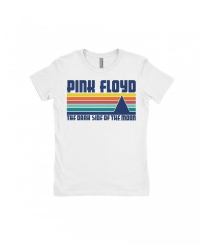 Pink Floyd Ladies' Boyfriend T-Shirt | Retro Modern Dark Side Of The Moon Shirt $7.49 Shirts