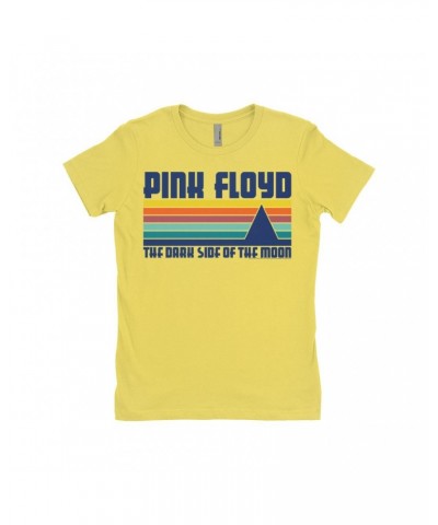 Pink Floyd Ladies' Boyfriend T-Shirt | Retro Modern Dark Side Of The Moon Shirt $7.49 Shirts