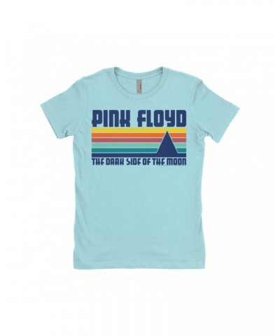 Pink Floyd Ladies' Boyfriend T-Shirt | Retro Modern Dark Side Of The Moon Shirt $7.49 Shirts